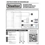 Steelton 20 Pan End Load Bun / Sheet Pan Rack - Unassembled