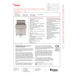 Dean by Frymaster SCFD460G Liquid Propane Decathlon Gas Floor Fryer with (4) 75 lb. Frypots, Thermatron Controls, and Built-In Filtration - 600,000 BTU Dean by Frymaster SCFD460G Liquid Propane Decathlon Gas Floor Fryer with (4) 75 lb. Frypots, Thermatron Controls, and Built-In Filtration - 600,000 BTU