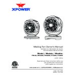 XPOWER Portable 3-Speed Indoor / Outdoor Cooling Misting Fan / Air Circulator with Water Pump - 1000CFM; 115V - FM-68W XPOWER Portable 3-Speed Indoor / Outdoor Cooling Misting Fan / Air Circulator with Water Pump - 1000CFM; 115V - FM-68W