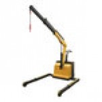 Vestil EPFC-25-AA Electric Steel Floor Crane with Adjustable Legs, 44 1/4