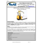 Vestil EPFC-25-AA Electric Steel Floor Crane with Adjustable Legs, 44 1/4