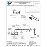 T&S B-0167-01 Wall Mount Spray Unit Assembly with 8
