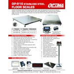 Optima Weighing Systems OP-916SS-5-5-5000 5,000 lb. Stainless Steel Washdown Floor Scale with 5' x 5' Platform, Legal for Trade Optima Weighing Systems OP-916SS-5-5-5000 5,000 lb. Stainless Steel Washdown Floor Scale with 5' x 5' Platform, Legal for Trade