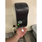 Lavex Hybrid 30.4 fl. oz. (900 mL) Touchless Foaming Soap / Sanitizer Dispenser - 5 1/2 Lavex Hybrid 30.4 fl. oz. (900 mL) Touchless Foaming Soap / Sanitizer Dispenser - 5 1/2