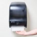 San Jamar T1400TBK Smart System Classic Hands Free Roll Towel Dispenser - Black Pearl