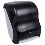San Jamar T1400TBK Smart System Classic Hands Free Roll Towel Dispenser - Black Pearl
