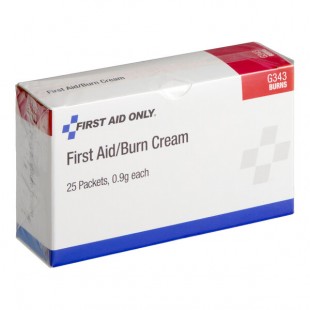 First Aid Only G343-091 0.9 Gram First-Aid Burn Cream Packet - 750/Case First Aid Only G343-091 0.9 Gram First-Aid Burn Cream Packet - 750/Case