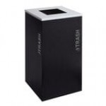 Ex-Cell Kaiser RC-KDSQ-T BT-PBG Black Tie Kaleidoscope Pebble Black Gloss 24 Gallon Square Trash Can Ex-Cell Kaiser RC-KDSQ-T BT-PBG Black Tie Kaleidoscope Pebble Black Gloss 24 Gallon Square Trash Can
