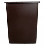 Rubbermaid® FG256B00BRN Glutton 56 Gallon Brown Square Trash Can