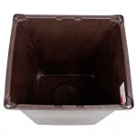 Rubbermaid® FG256B00BRN Glutton 56 Gallon Brown Square Trash Can