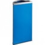 Lancaster Table & Seating 8 Gallon Blue Powder-Coated Metal Half Round Decorative Trash Can with Mixed Recycle Lid Lancaster Table & Seating 8 Gallon Blue Powder-Coated Metal Half Round Decorative Trash Can with Mixed Recycle Lid
