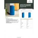 Lancaster Table & Seating 8 Gallon Blue Powder-Coated Metal Half Round Decorative Trash Can with Mixed Recycle Lid Lancaster Table & Seating 8 Gallon Blue Powder-Coated Metal Half Round Decorative Trash Can with Mixed Recycle Lid