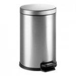 Lancaster Table & Seating 8 Gallon Blue Powder-Coated Metal Half Round Decorative Trash Can with Mixed Recycle Lid Lancaster Table & Seating 8 Gallon Blue Powder-Coated Metal Half Round Decorative Trash Can with Mixed Recycle Lid