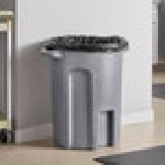 Toter RND32-B0149 32 Gallon Dark Gray Granite Round Trash Can Toter RND32-B0149 32 Gallon Dark Gray Granite Round Trash Can