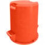 Carlisle 84101024 Bronco 10 Gallon Orange Round Trash Can Carlisle 84101024 Bronco 10 Gallon Orange Round Trash Can