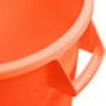 Carlisle 84101024 Bronco 10 Gallon Orange Round Trash Can Carlisle 84101024 Bronco 10 Gallon Orange Round Trash Can