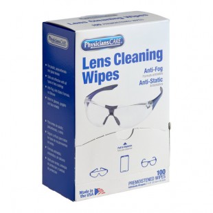 PhysiciansCare 91295 Pre-Moistened Lens Cleaning Wipes - 100/Box