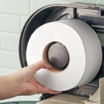 Lavex 1-Ply 1000' Universal Jumbo Toilet Paper Roll with 7 3/8