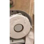 Lavex 1-Ply 1000' Universal Jumbo Toilet Paper Roll with 7 3/8