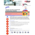 SC Johnson fantastik® 354125 32 oz. No-Rinse Disinfectant and Food Surface Sanitizer - 8/Case SC Johnson fantastik® 354125 32 oz. No-Rinse Disinfectant and Food Surface Sanitizer - 8/Case