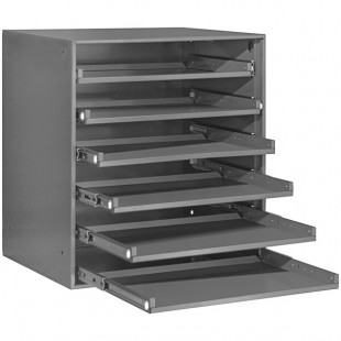 Durham Mfg 6-Compartment Large Steel Heavy Duty Bearing Slide Rack 321B-95 Durham Mfg 6-Compartment Large Steel Heavy Duty Bearing Slide Rack 321B-95