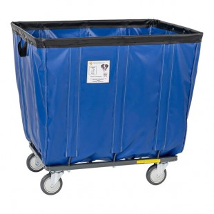 R&B Wire Products, Inc. 14 Bushel Blue Fully Sewn Vinyl Basket Truck with Swivel Casters 414SOC/BL R&B Wire Products, Inc. 14 Bushel Blue Fully Sewn Vinyl Basket Truck with Swivel Casters 414SOC/BL