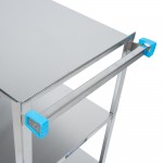 Lakeside 422 Medium Duty Stainless Steel 3 Shelf Utility Cart - 19