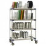 Metro MAX4-PR48VX4 MetroMax 4 Mobile Four Tier Tray / Steam Pan Drying Rack - 24 Metro MAX4-PR48VX4 MetroMax 4 Mobile Four Tier Tray / Steam Pan Drying Rack - 24