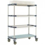 Metro MAX4-PR48VX4 MetroMax 4 Mobile Four Tier Tray / Steam Pan Drying Rack - 24 Metro MAX4-PR48VX4 MetroMax 4 Mobile Four Tier Tray / Steam Pan Drying Rack - 24