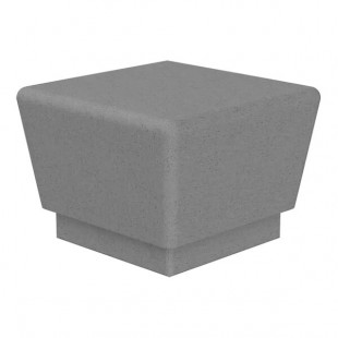 Wausau Tile Our Town 2' Single Square Concrete Bench - 24
