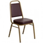 Flash Furniture FD-BHF-1-ALLGOLD-BK-GG Hercules Black Vinyl Trapezoidal Back Stackable Banquet Chair with Gold Frame Flash Furniture FD-BHF-1-ALLGOLD-BK-GG Hercules Black Vinyl Trapezoidal Back Stackable Banquet Chair with Gold Frame