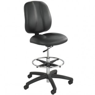 Safco 7084BL Apprentice II Black Extended Height Vinyl Stool Safco 7084BL Apprentice II Black Extended Height Vinyl Stool