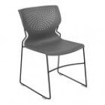 Flash Furniture Hercules Blue Full-Back Ventilated Contoured Stacking Chair with Gray Sled Base Flash Furniture Hercules Blue Full-Back Ventilated Contoured Stacking Chair with Gray Sled Base
