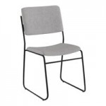 Flash Furniture Hercules Blue Full-Back Ventilated Contoured Stacking Chair with Gray Sled Base Flash Furniture Hercules Blue Full-Back Ventilated Contoured Stacking Chair with Gray Sled Base
