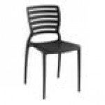 Lancaster Table & Seating Sol Black Stone Resin Side Chair
