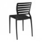 Lancaster Table & Seating Sol Black Stone Resin Side Chair