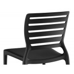 Lancaster Table & Seating Sol Black Stone Resin Side Chair