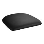 Lancaster Table & Seating Alloy Onyx Black Indoor Cafe Chair with Onyx Black Vinyl Cushion Lancaster Table & Seating Alloy Onyx Black Indoor Cafe Chair with Onyx Black Vinyl Cushion
