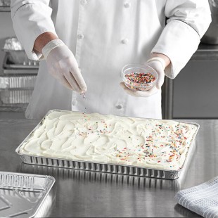 Baker's Lane 1/2 Sheet Foil Cake Pan - 100/Case