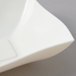 Fineline Wavetrends 132-BO Bone / Ivory Plastic Serving Bowl 32 oz. - 50/Case