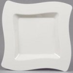 Fineline Wavetrends 132-BO Bone / Ivory Plastic Serving Bowl 32 oz. - 50/Case