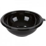 Fineline 5048-L Super Bowl Clear PET Plastic Dome Lid for 48 oz. Bowls - 50/Case