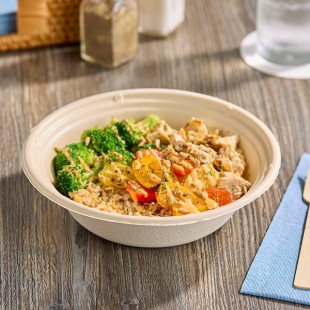 Tellus Products Elite 24 oz. Oven-Safe Coated Fiber Bowl - 240/Case Tellus Products Elite 24 oz. Oven-Safe Coated Fiber Bowl - 240/Case