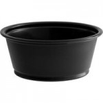 Choice PET Plastic Lid for 3.25 to 5.5 oz. Souffle Cup / Portion Cup - 100/Pack