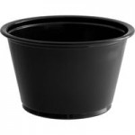 Choice PET Plastic Lid for 3.25 to 5.5 oz. Souffle Cup / Portion Cup - 100/Pack