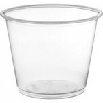 Choice PET Plastic Lid for 3.25 to 5.5 oz. Souffle Cup / Portion Cup - 100/Pack