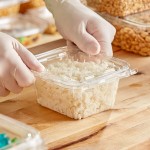 Inline Plastics Safe-T-Fresh 16 oz. Tamper-Resistant, Tamper-Evident Rectangular Hinged Container with Flat Lid - 240/Case Inline Plastics Safe-T-Fresh 16 oz. Tamper-Resistant, Tamper-Evident Rectangular Hinged Container with Flat Lid - 240/Case