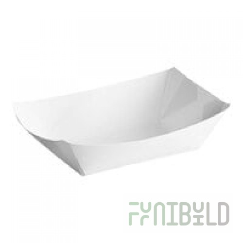Southern Champion #200 2 lb. White Paper Food Tray - 1,000/Case