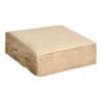 EcoChoice WrapNap 2-Ply Natural Kraft 1/4 Fold Dinner Napkin 16