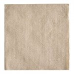 EcoChoice WrapNap 2-Ply Natural Kraft 1/4 Fold Dinner Napkin 16